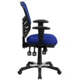 thumbnail image 6 of Emma + Oliver Mid-Back Blue Mesh Multifunction Ergonomic Office Chair with Adjustable Arms, 6 of 10