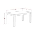 thumbnail image 6 of Pemberly Row Rectangular Wood Dining Table in Antique Walnut, 6 of 6