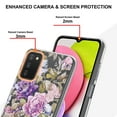 thumbnail image 4 of Allytech Samsung Galaxy A03S Case Clear, Flower Series Crystal Clear Back Cover Flexible TPU Silicone Shockproof Drop Proof Anti-yellow Protection Case Cover for Galaxy A03S, Peony, 4 of 5
