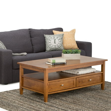Simpli Home - Warm Shaker Coffee Table - Light Golden Brown