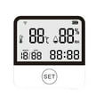 thumbnail image 1 of Xingzhi Tuya WiFi Smart Thermometer Adjustable Digital Hygrometer Temperature Humidity Sensor Meter Remote Measurement Clock, 1 of 6
