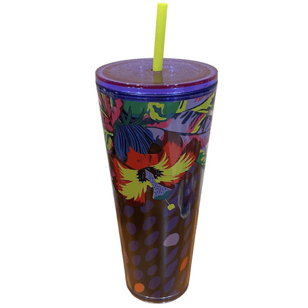 Starbucks Floral and Leaves Cold Cup (24 oz)