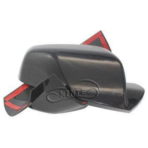 NINTE Mirror Covers for 2010-2017 Chevy Equinox & 2011-2017 GMC Terrain Rear View Mirror Caps Gloss Black Style