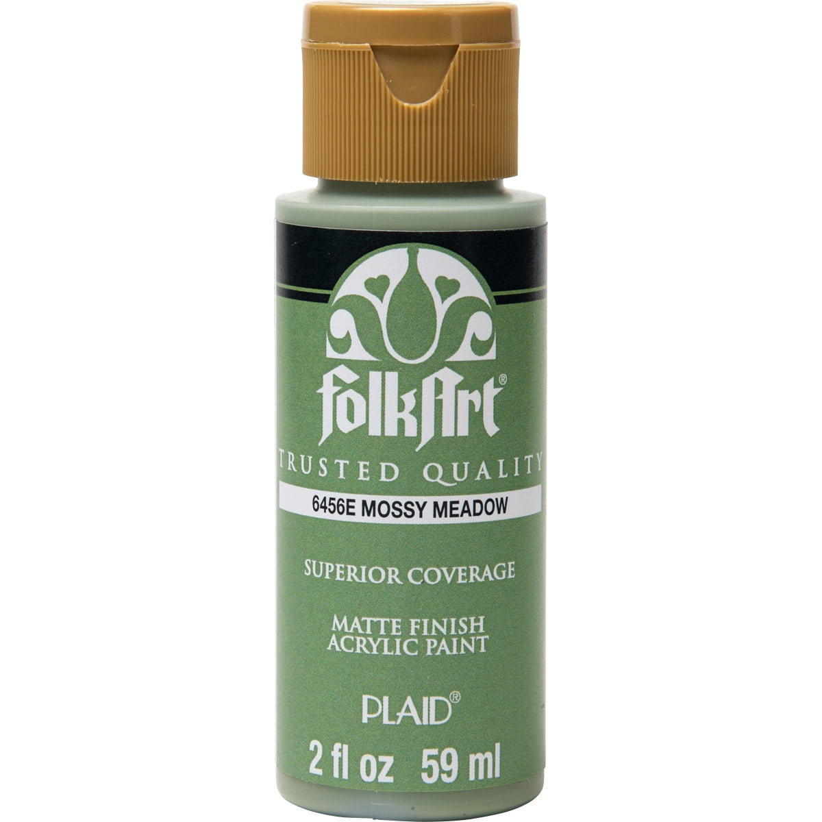 FolkArt Acrylic Craft Paint, Matte Finish, Mossy Meadow, 2 fl oz