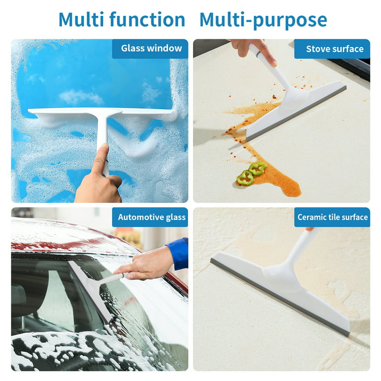  CARTINTS 2Inch Water Glass Wiper Water Blade Rubber Mini  Squeegee Window Squeegee Side Mirror Squeegee for Household, Car Glass  Cleaning - 4Pack : Health & Household