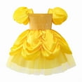 thumbnail image 2 of Baby Girls Princess Onesie Dress Halloween Birthday Bodysuit Outfit with Headband for 6-9M, 2 of 8