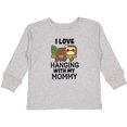 thumbnail image 3 of Inktastic I Love Hanging out with My Mommy with Sloth Boys or Girls Long Sleeve Toddler T-Shirt, 3 of 5
