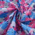 thumbnail image 6 of ITSAME Girls Hooded Zipper Coat Floral Print Windproof with Pockets Casual Long Sleeve Jacket Purple Size 2T, 6 of 9