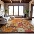 thumbnail image 6 of Addison Rugs Mayfield Premium Machine Washable Transitional Floral Orange Rectangle Rug, 10' x 14', 6 of 6