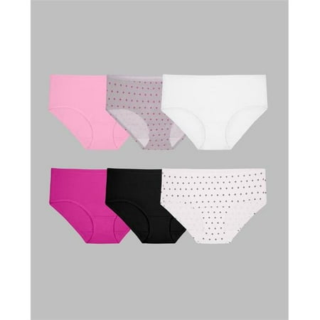 Ladies Panty Hipster Underwear  Assorted Color - Size 6 - Pack of 6