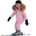 thumbnail image 7 of Samdudou Girls 2 Piece Winter Ski Set Boys Long Sleeve Parka Jacket Faux Fur Hood Insulated Snow Pants Kids Windproof Snow Snowsuit Outerwear for Skiing, 7 of 7