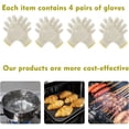 thumbnail image 2 of Qucyy Gants de Grillade Unisexes Résistants à la Chaleur Gants de Sublimation Gants de Cuisson Résistants à la Chaleur 4 Paires Gants de Four à Doigts Gants de Grillade, 2 of 2