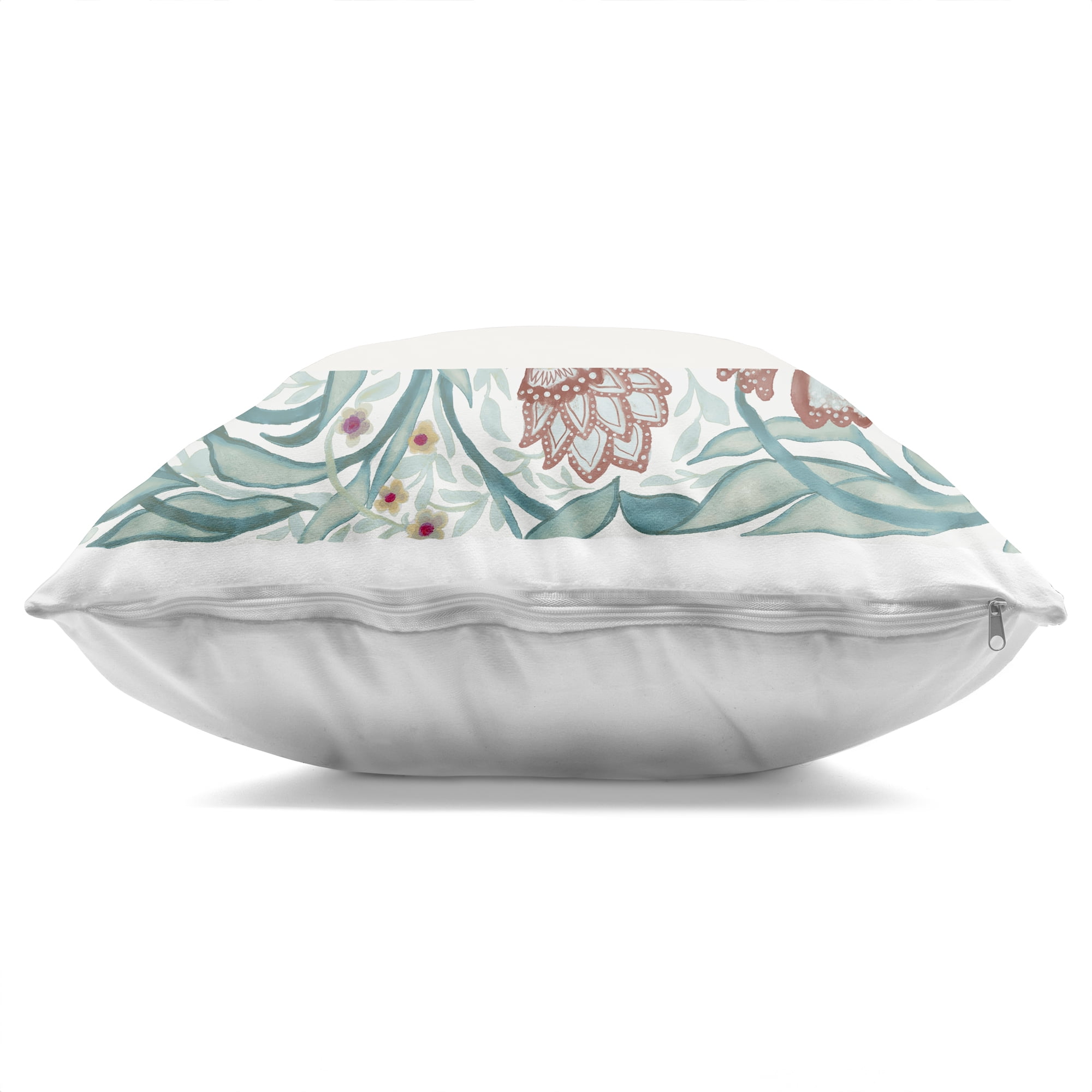 Stupell Industries Blue Vintage Butterfly Florals Decorative Printed Throw Pillow, design by Elizabeth Medley