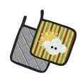 thumbnail image 2 of Caroline's Treasures Weather Partly Cloudy Face Pair of Pot Holders, 2 of 3