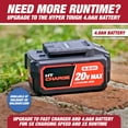 thumbnail image 3 of Open Box Hyper Tough 20V Max Cordless Combo Kit, 10-Inch String Trimmer, 3 of 9