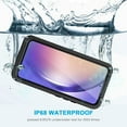 thumbnail image 4 of Samsung Galaxy A54 5G Case, IP68 Waterproof Dustproof Case with Built-in Screen Protector, Rugged Full Body Shockproof Phone Cover for Samsung A54 5G, Blue/Clear, 4 of 14