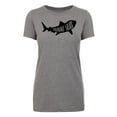 thumbnail image 2 of Mommy Shark, Woman's Graphic T-shirts, Cute Mom Shirts - Heather Grey MH200WMOM S25 XS, 2 of 3