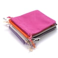 thumbnail image 4 of 10pcs 5x7cm 7x9cm Mix Velvet Jewelry Bags Drawstring Wedding Party Gift Pouch Storage Packaging Bag sapphire 5X7mm, 4 of 6