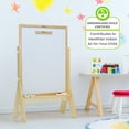thumbnail image 3 of Little Partners Contempo Art Toddler Easel - Adjustable Height Two-Sided Paint Station for Kids with Chalk Board, Magnetic Dry Erase Board, Paper Holder, Paint Containers - Natural, 3 of 10