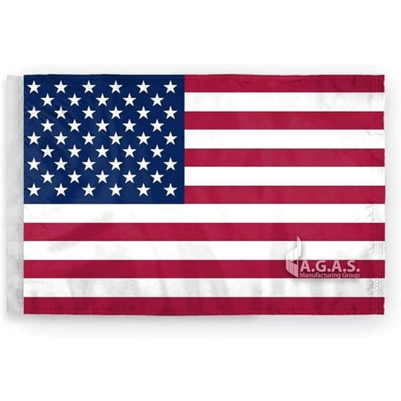 AGAS USA Printed Flag - 3 x 5 Ft - Printed Economy Polyester - Metal Grommets Polyester Header - Stitched Edges - Vivid Colors Fade Proof - Indoor Flag.