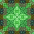 thumbnail image 1 of Ahgly Company Machine Washable Indoor Square Transitional Army Green Area Rugs, 5' Square, 1 of 7