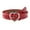 Red, variant on IDALL Women's Hollow Heart Buckle Faux Leather Waist Belt heart-shaped Buckle Belt for Womens Black One Size