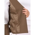 thumbnail image 3 of 2 Piece Suit Skirt Business Set for Women Long Sleeve Work Outfits Blazer Jacket Pencil Skirts Set XL Coffee, 3 of 4
