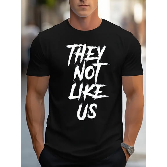 They Not Like Us" Cotton T-Shirt - Soft, Breathable, Bold Edgy Statement Tee for Confident Fashion