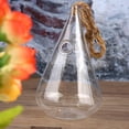 thumbnail image 4 of Terrario colgante de cristal con forma de gota de agua y flores, contenedor para decoración del hogar y el jardín, botella de cristal, 4 of 8