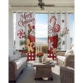 thumbnail image 3 of Merry Christmas Blackout Curtains 90 Inch Length 2 Panels Set for Living Room Bedroom, Ice Cream Snowflakes Candy Pine Needles Privacy Window Treatment Thermal Insulated Black Out Drapes 52"x90", 3 of 8