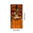 thumbnail image 3 of Thanksgiving Door Cover 35x71 Inch Polyester, Fall Harvest Door and Wall Hanging, Festival Party Front Door Decoration, 3 of 6