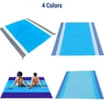thumbnail image 3 of Tignapoo Portable Waterproof Folding Beach Mat for Outdoor Camping & Picnics, Durable Polyester with TPU Coating, Windproof Pegs, Easy Clean, 210x200cm, Multiple Colors, 3 of 6