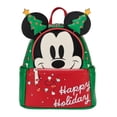 thumbnail image 1 of Mochila Mini Navideña Mickey Mouse Original Disney Verde Estampado, 1 of 5