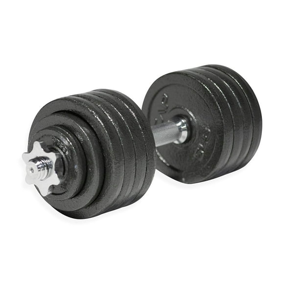CAP Barbell 52.5-Pound Adjustable Dumbbell Set Single Black