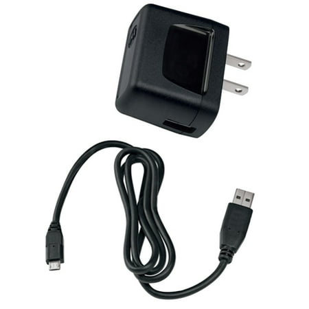 OEM 2-in-1 Home Wall AC Charger USB Adapter Cable Compatible With Alcatel Verso, Tetra, Streak, Pop Star Nova Mega ICON 2 Astro, PIXI CHARM, Idol Mini 4, Go Flip, Fierce 2, Evolve 2,