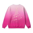 thumbnail image 5 of Tdoqot Girls Christmas Sweatshirts- Crewneck Long Sleeve Cute Pullover Kids Festive Shirts Pink Size 4 T, 5 of 7