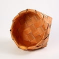 thumbnail image 4 of Cesta de almacenamiento tejida de madera hecha a mano redonda, 4 of 5