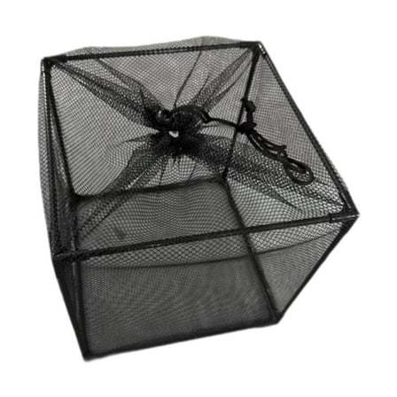 koolsoo Pond Pump Barrier Bag Black Media Bag Easy Setup Portable Cage Lightweight Anti Clogging Cube Pond Mesh for Waterfalls