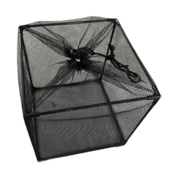 koolsoo Pond Pump Barrier Bag Black Media Bag Easy Setup Portable Cage Lightweight Anti Clogging Cube Pond Mesh for Waterfalls