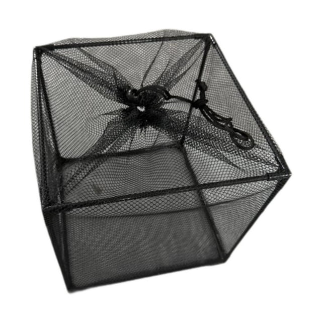 Bolsa de barrera para bomba, antiobstrucción, tipo jaula cúbica, de 25 x 25 x cm, malla filtrante para estanque, color negro, para estanque de peces.