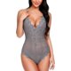 thumbnail image 1 of Body de encaje sexy con escote en V profundo para mujer, 1 of 5