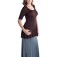 thumbnail image 2 of 24/7 Comfort Apparel Women's 3/4 Sleeve Tunic, 2 of 3