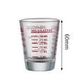 thumbnail image 2 of MKHSQHDG Today's Deals Shot Glass Measuring Cup Measuring Shot Glasses Thick Base Measuring Cup for Shot Glass and Measuring Glass Small Measuring Cup, 2 of 6