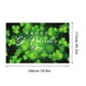 thumbnail image 2 of Decoraciones para exteriores, decoración del hogar, banderas del Día de San Patricio con doble impresión, tréboles, sombreros, monedas, letrero verde de la suerte para el jardín, póster de trébol, fot, 2 of 5