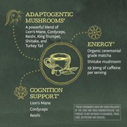 Sunwarrior Organic Be Well Matcha Mushroom Powder 90g Pouch (30 SRV)