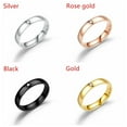 thumbnail image 3 of Fashion Titanium Steel Vintage Men Women Zircon Minimalism Couple Ring Boho ROSE GOLD 9, 3 of 7