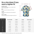thumbnail image 5 of Goofa Circular Printed Men's Casual Short-sleeved Shirt,Lightweight Breathable Button-down,Summer Casual men's top,Versatile Fashion shirt-Large, 5 of 7