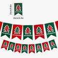 thumbnail image 2 of Hibiscsu Christmas Banners Flags Hanging Bunting with Xmas Tree Christmas Gift Box Paper Hanging Banner Christmas Decorations Indoor Party Supplies, 2 of 3