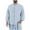 Sky Blue, variant on Mlzmgr Shirts for Men Long Sleeve Button down Crew Neck Pajama Shirts Loungewear Sleep Tops Solid Color