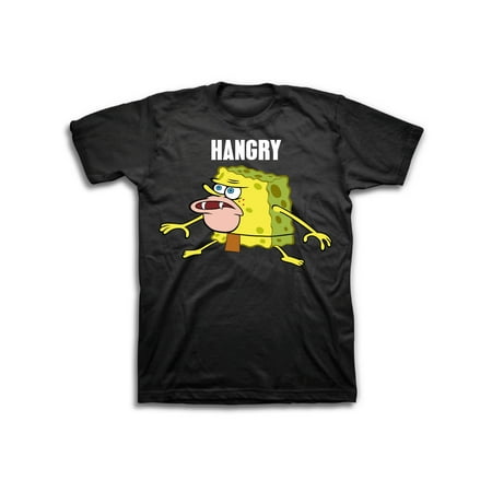 Spongebob Hangry Meme Men's Graphic Tee up to Size